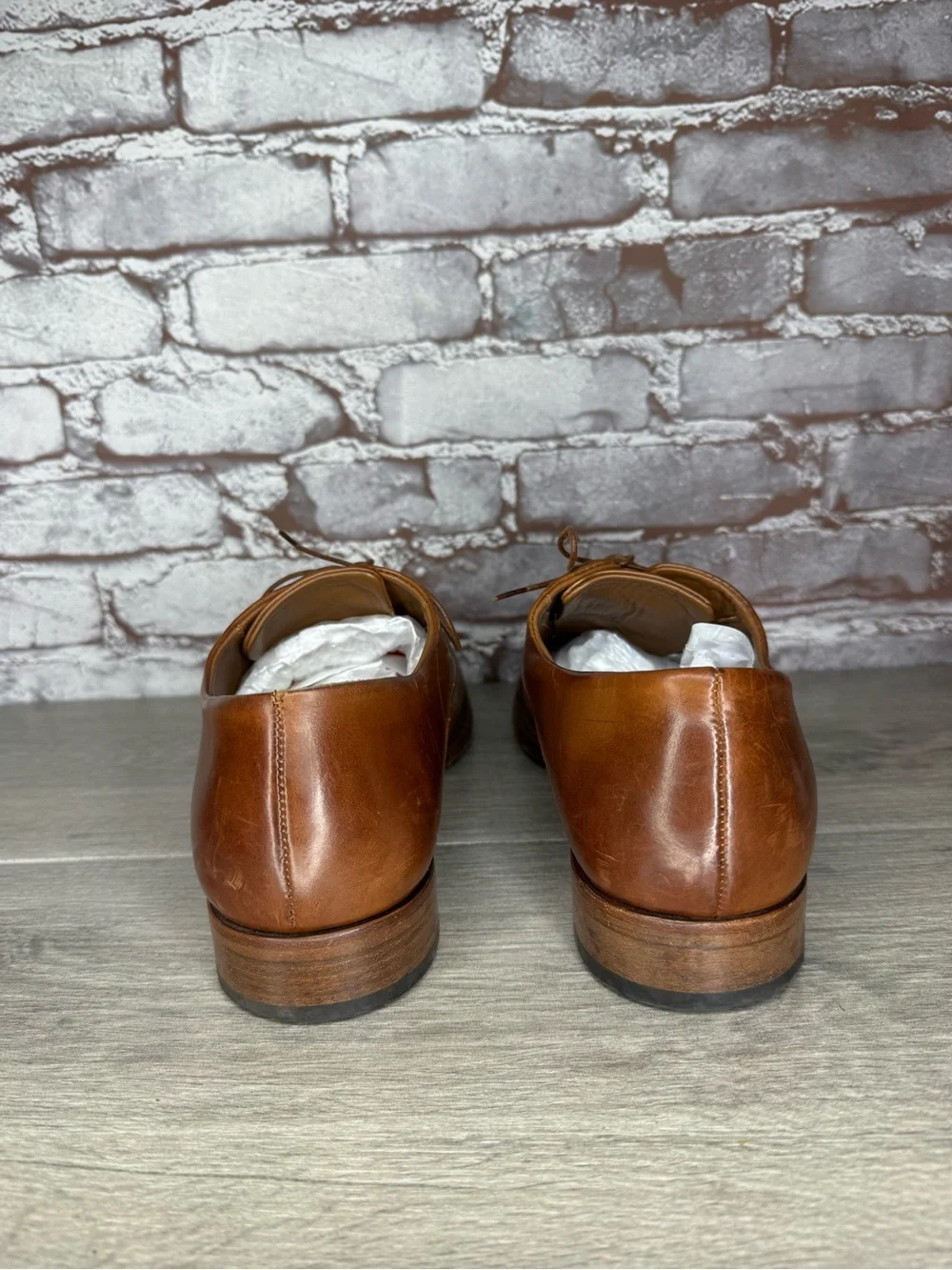 Paul Smith Brown Leather Wingtip Dress Lace Up Oxfords Shoes Men Sz 43EU/10M US